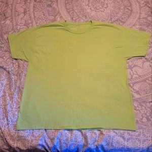 Hanes T Shirt Neon Green